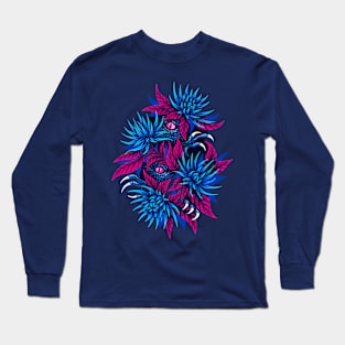 Hidden Creatures - Pink / Blue Long Sleeve T-Shirt